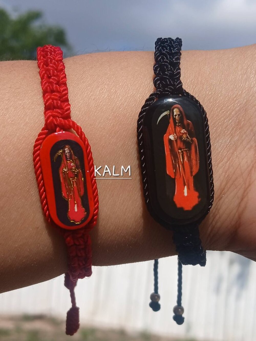 Blessed Santa Muerte Adjustable Bracelets